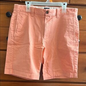 J. Crew Men's Peach Flat Front Shorts